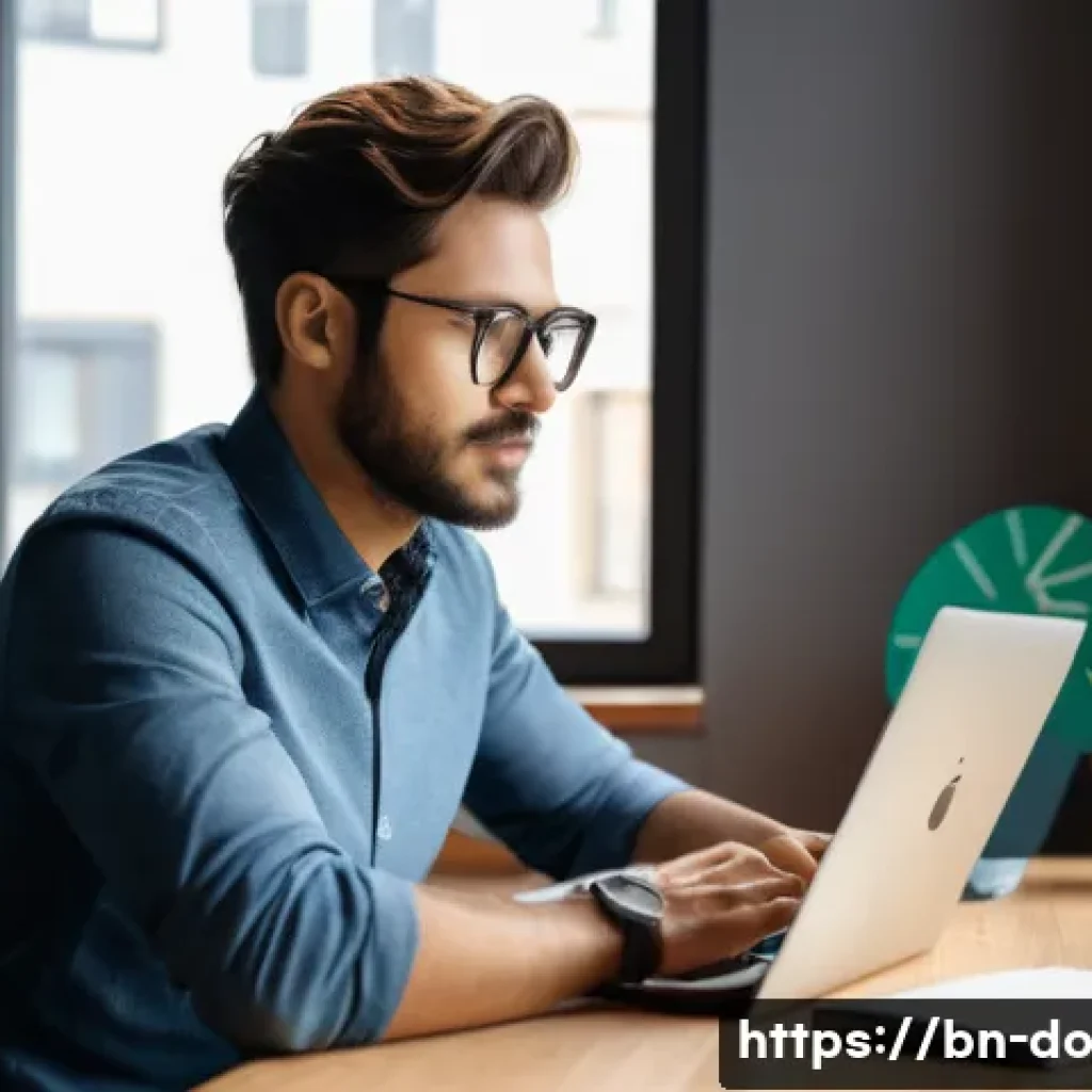 자산 관리 시스템의 필요성 - **Prompt:** A young professional (male or female) in their late 20s to early 30s, sitting comfortabl...