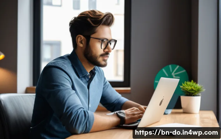 자산 관리 시스템의 필요성 - **Prompt:** A young professional (male or female) in their late 20s to early 30s, sitting comfortabl...